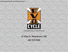 Tablet Screenshot of evocycle.com
